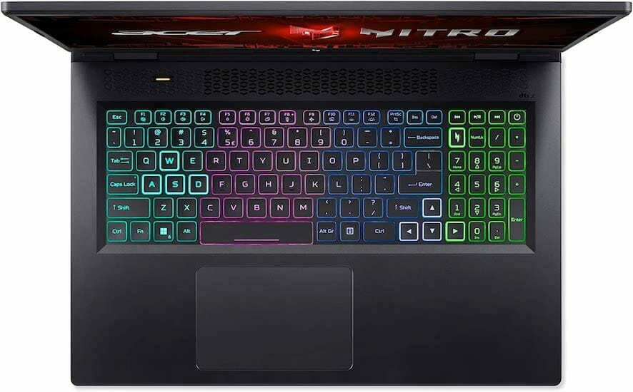 Acer Nitro 17 AN17-41-R6L9 Review keyboard